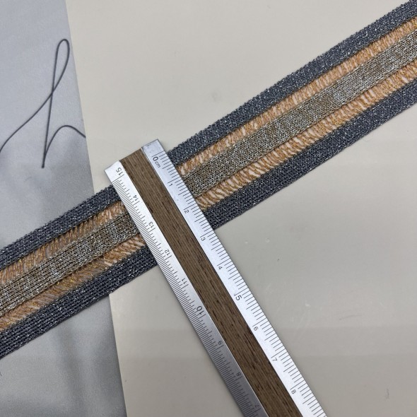 Лампасы трикотажные ажурные, 3 см