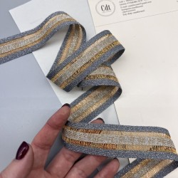 Лампасы трикотажные ажурные, 3 см