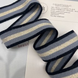 Лампасы трикотажные для шитья, пушистые, с люрексом, 3 см