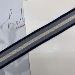 Лампасы трикотажные для шитья, пушистые, с люрексом, 3 см