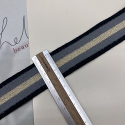 Лампасы трикотажные для шитья, пушистые, с люрексом, 3 см