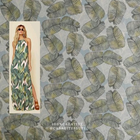 Ткань вискоза с принтом