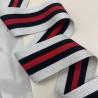 Лампасы трикотажные для шитья, полосатые с люрексом, 4,5 см