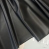 Экокожа на трикотажной основе, тонкая, черная
