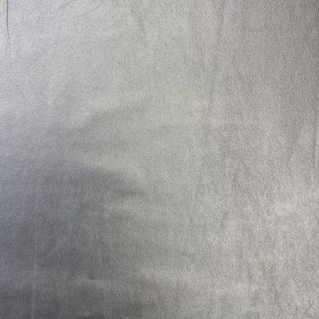 Экокожа на трикотажной основе, тонкая, цвет темное серебро