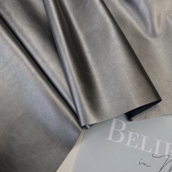 Экокожа цвета холодной бронзы с перламутровым блеском