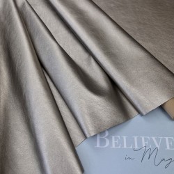 Экокожа золотистая с перламутровым блеском