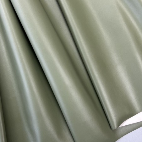 Экокожа на трикотажной основе, оливковая