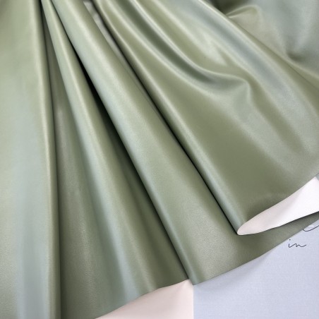 Экокожа на трикотажной основе, оливковая