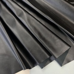 Экокожа на трикотажной основе, черная