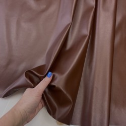 Экокожа на трикотажной основе, коричневая