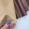 Экокожа на трикотажной основе, коричневая