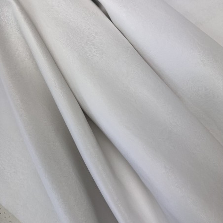 Экокожа белая матовая на текстильной основе