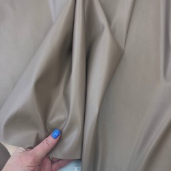 Экокожа на трикотажной основе, бежевая