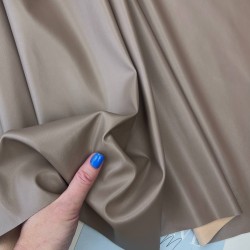 Экокожа на трикотажной основе, бежевая