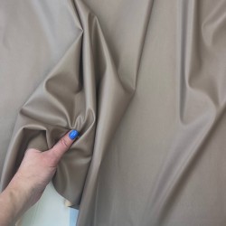 Экокожа на трикотажной основе, бежевая