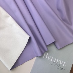 Экокожа на трикотажной основе, сиреневая