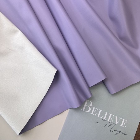 Экокожа на трикотажной основе, сиреневая