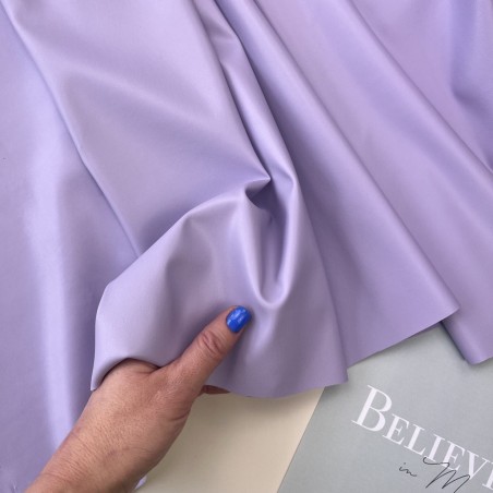 Экокожа на трикотажной основе, сиреневая