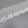 Кружево молочное со звёздами , ширина 5 см