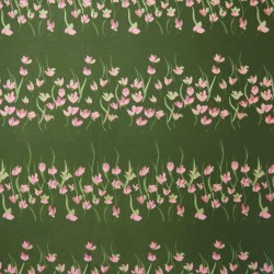 Твид плательный шерстяной с цветочным рисунком