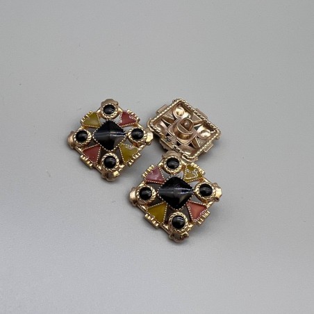 Пуговицы для одежды, на ножке, квадратные, 20 мм