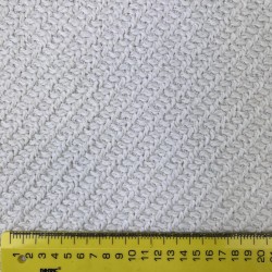 Ткань пальтовая крупное диагональное плетение, молочная