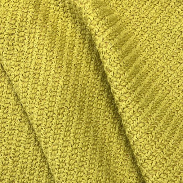 Ткань пальтовая крупное диагональное плетение, горчично-желтая