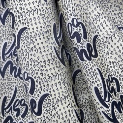 Ткань жаккард серо-желтый Kiss Me