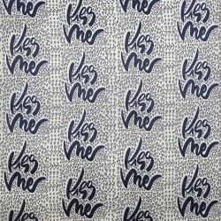 Ткань жаккард серо-желтый Kiss Me