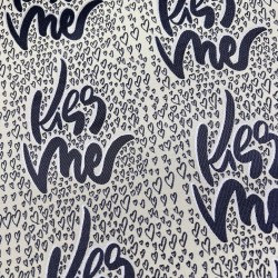 Ткань жаккард серо-желтый Kiss Me