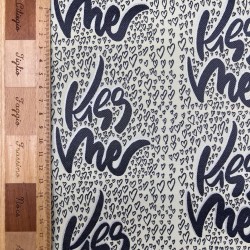 Ткань жаккард серо-желтый Kiss Me