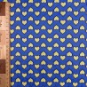Жаккард с сердцами, ярко-синий