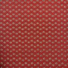 Жаккард с сердцами, красный с золотистыми сердцами