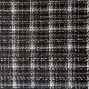Твид черно-белый  матовый в клетку
