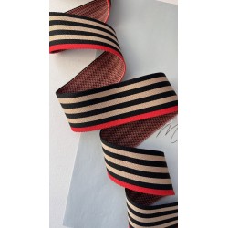 Тесьма трикотажная в полоску, 4 см