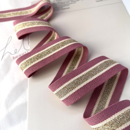 Лампасы трикотажные для шитья, с люрексом, 3 см