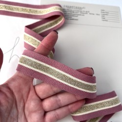 Лампасы трикотажные для шитья, с люрексом, 3 см