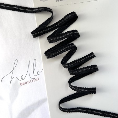 Тесьма текстильная  с цепочками шариками, 20 мм