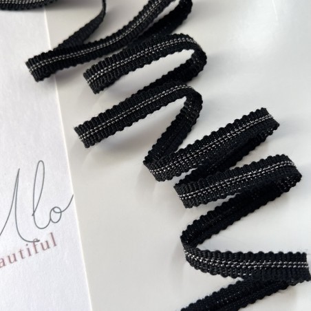 Тесьма текстильная  с цепочками шариками, 20 мм