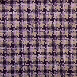 Ткань твид с шерстью в бежево-брусничных тонах.