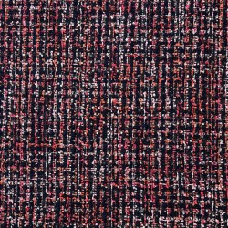 Твид черно-рыжий меланж с золотистыми пайетками