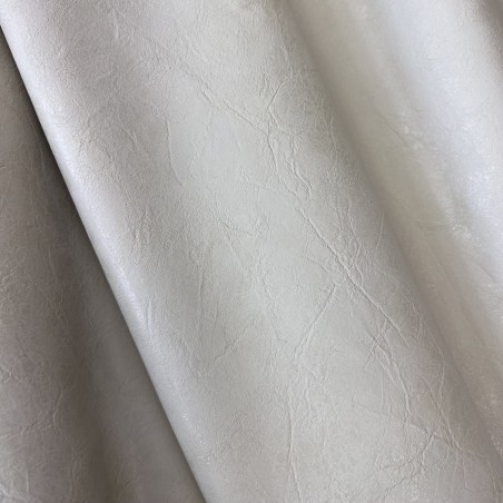 Экокожа плотная на текстильной основе, молочная