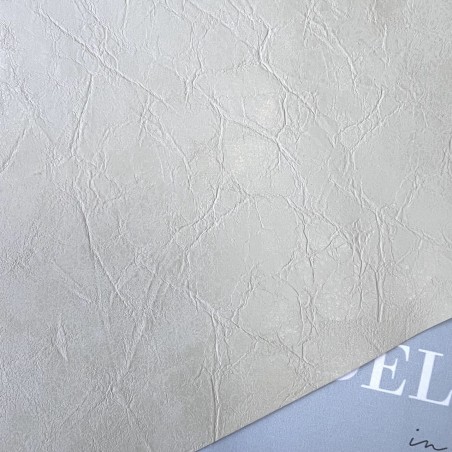 Экокожа плотная на текстильной основе, молочная