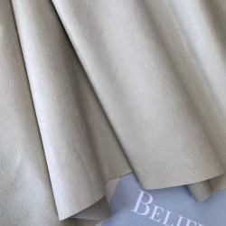 Экокожа плотная на текстильной основе, молочная
