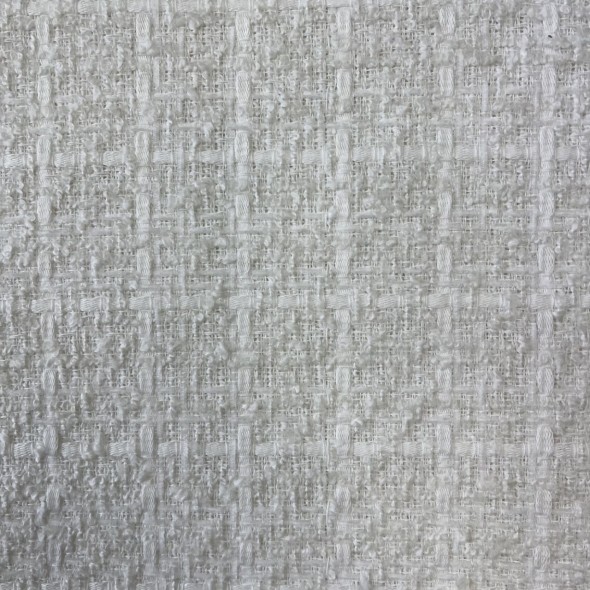 Ткань твид белый приглушенный матовый