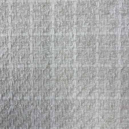 Ткань твид белый приглушенный матовый