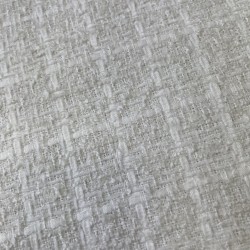 Ткань твид белый приглушенный матовый