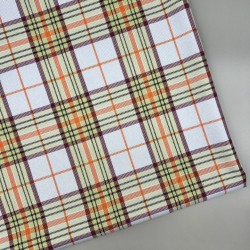 Ткань костюмная в клетку нежно-голубая с цветными нитями