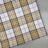 Ткань костюмная в клетку нежно-голубая с цветными нитями